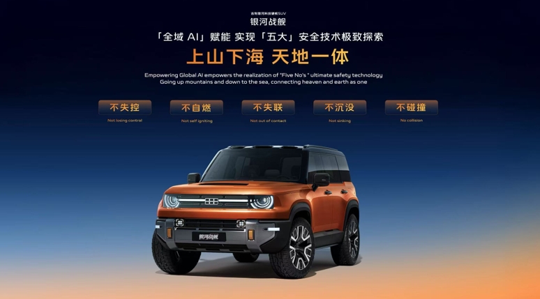 ​吉利发布“神盾金砖”电池品牌，“科技硬核SUV”银河战舰全球首发